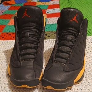 Jordan Black and Gold Men's Shoes